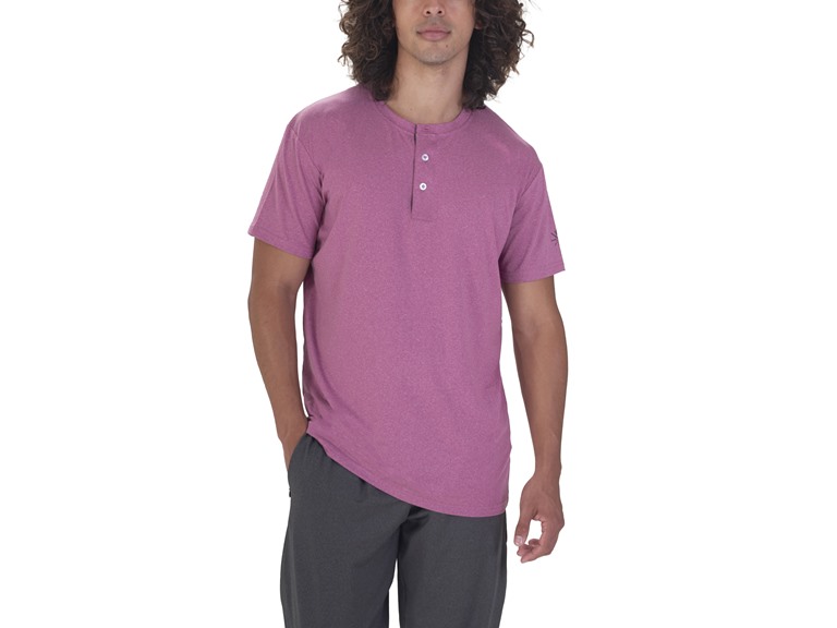 The Trigger Active Henley // Purple