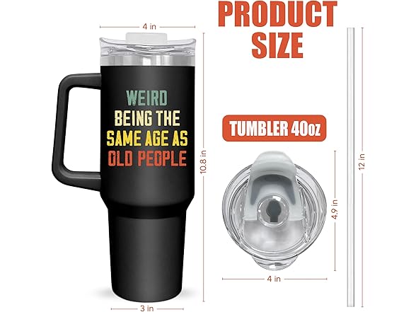 AXIARA 40 Oz Stainless Steel Tumbler