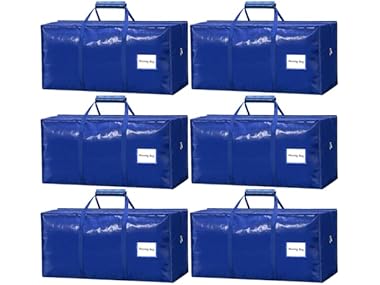 $18.99, Was $39.99, 52% Off! VISVEIL 6 Pack Heavy Duty Moving Bags dealfomo