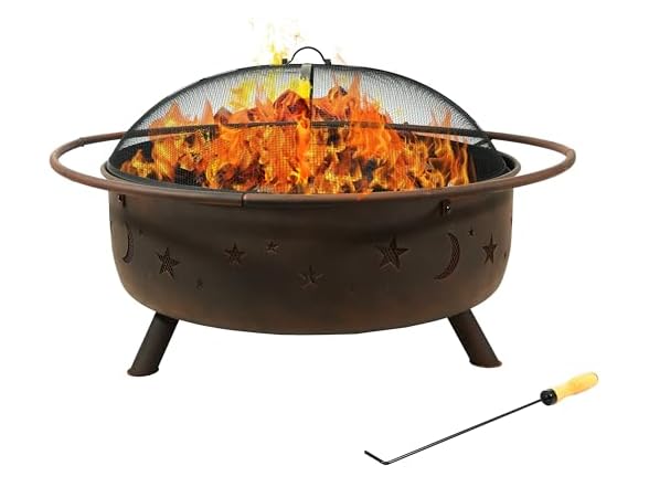 Sunnydaze Decor 42" Steel Cosmic Fire Pit