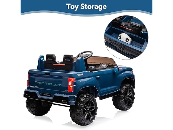 Kids Electric Ride on Car 2-Seater Truck,Blue