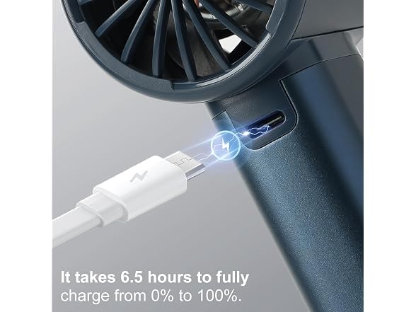 Sowmow Blue Handheld Turbo Fan