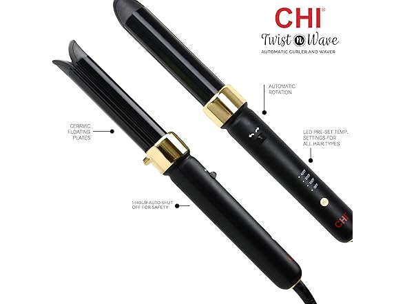 CHI Twist-N-Wave 1" Ceramic Rotating Curler