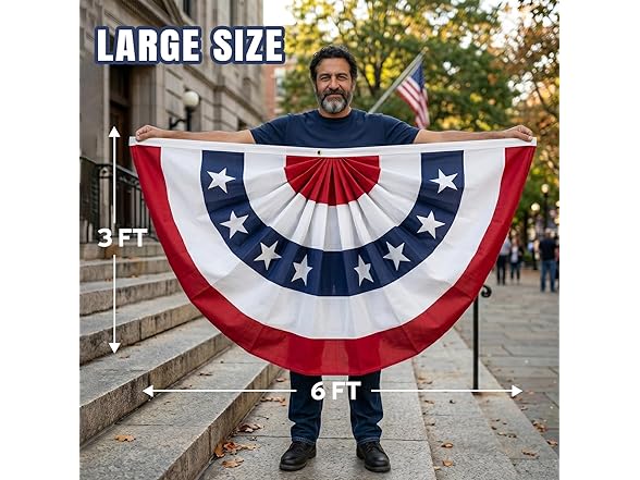 Coneatness 3 x 6 Ft USA Bunting Flags