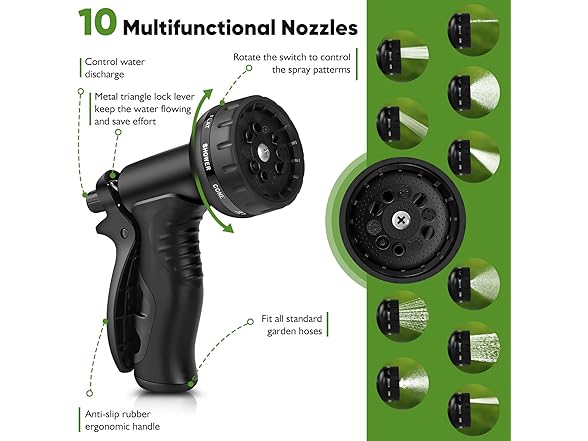 Rcfunkid Metal Garden Hose - 100ft