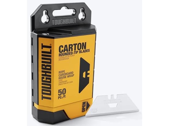 ToughBuilt TB-H4S50-14-50 50-Piece Carton Utility Blades