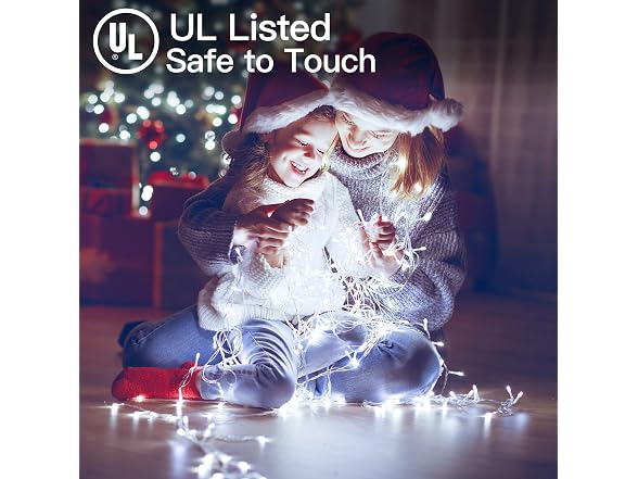 Ollny Outdoor String Lights 396LED 131ft, Cool Plu
