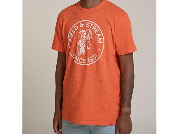 Field & Stream Slub Short Sleeve Graphic Tee Shirt