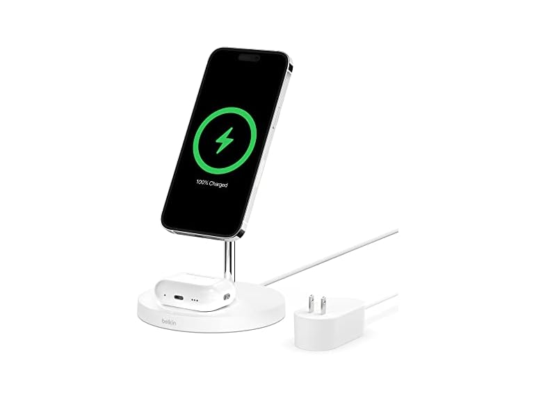 WIZ010ttWH Belkin 2-in-1 Charging Stand White