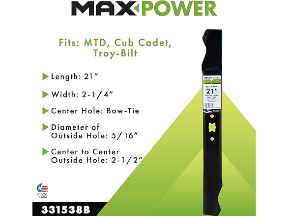 Maxpower 331538B Mower Blades