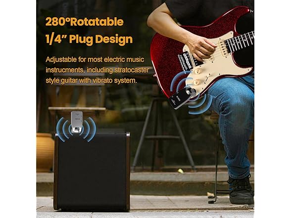 M-VAVE 2.4GHz Guitar System Transmitter Receiver