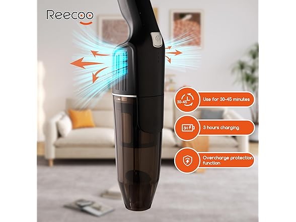 REECOO 10-17Kpa Handheld Vacuum Cleaner