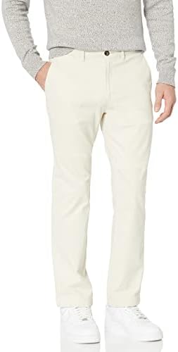 Amazon Essentials Mens Straight-Fit Casual Stretch Chino Pants, Stone, 30W x 30L