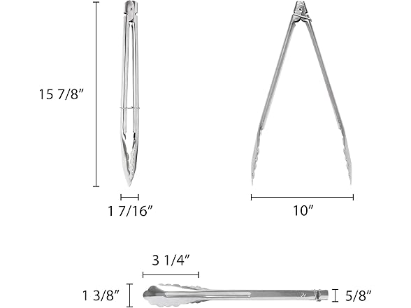 Thunder Group 16" stainless steel tong (heavy each