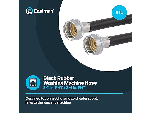 Eastman Washing Machine Drain Hose, 3/4 Inch