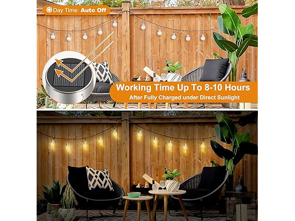 Bosceos 12Pack Hanging Outdoor Solar Lights