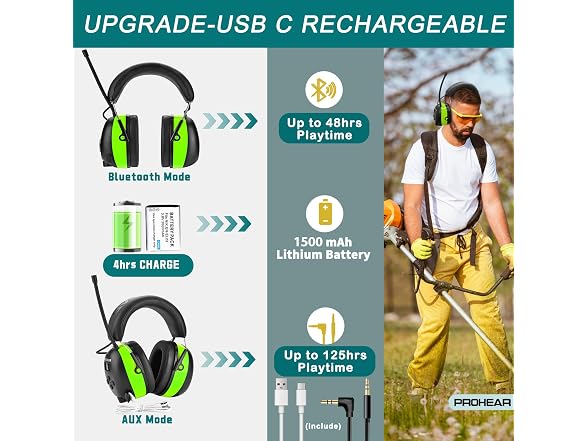 PROHEAR W2418 bluetooth radio headphones2