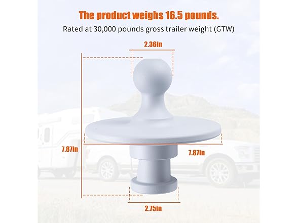 Gooseneck Adapter Hitch 2085295 Kingpin