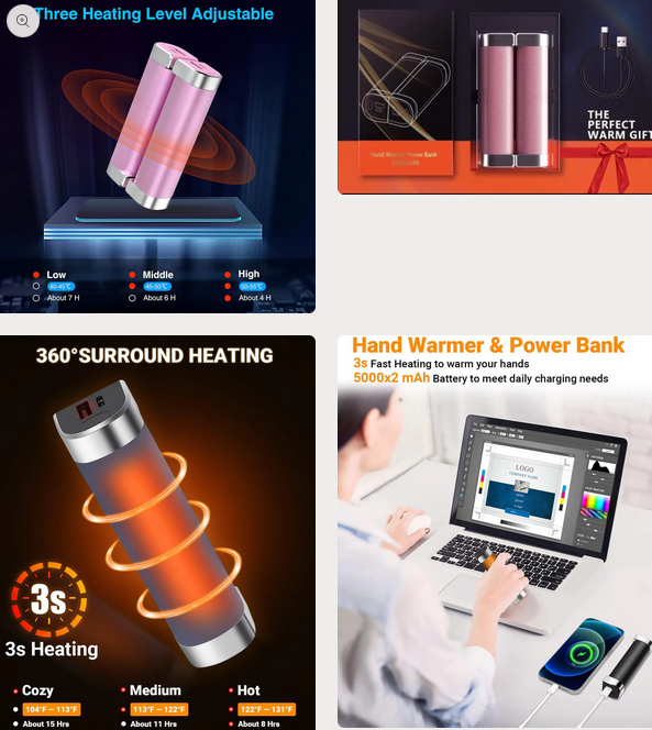 4-Pack 10000MAH Hand Warmers - Gallery 6