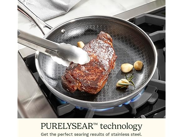 Cuisinart FusionElite+ Hybrid Tri-Ply Stainless Steel 10 Inch Skillet