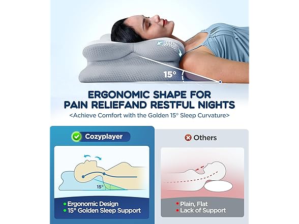 Cozyplayer Cervical Neck Pillow