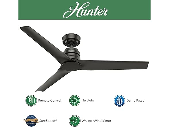 Hunter Fan 52 Inch Noble Bronze Indoor/Outdoor Ceiling