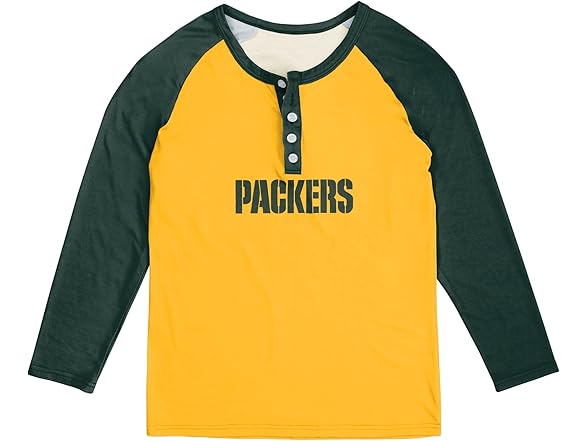 FOCO Women's Packers Henley Shirt (XL)