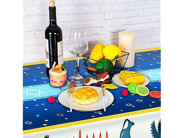 2 Pieces Happy Hanukkah Tablecloths