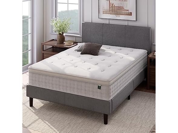 ZINUS 12" Queen Spring Hybrid Mattress