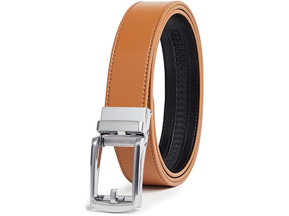 Tan Belt / Silver Buckle
