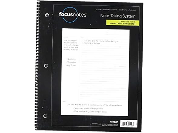 Collection Focus Notes Notebook