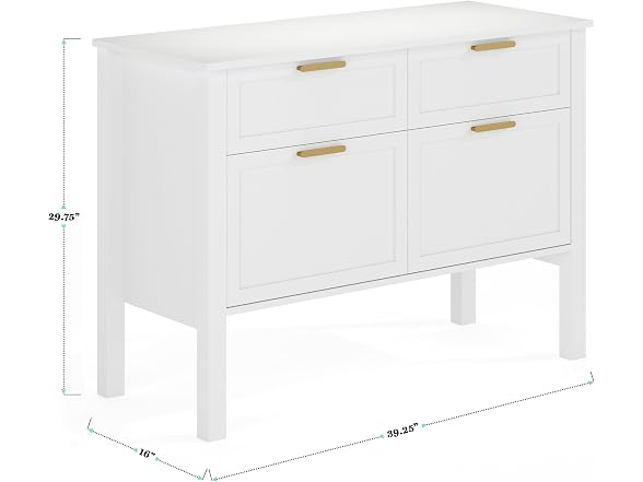 Martha Stewart Hutton File Cabinet, Wht