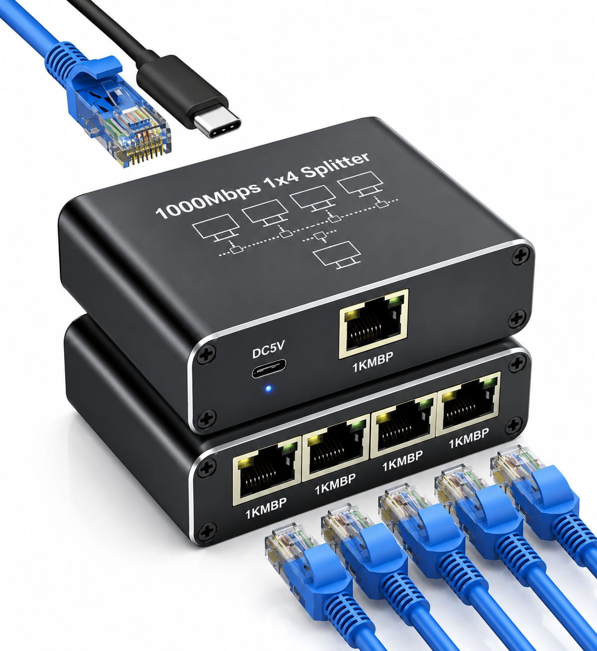 RJ45 Gigabit Ethernet Splitter - Gallery 5