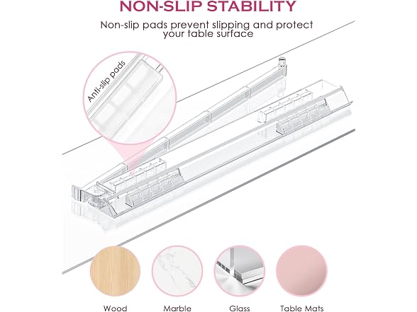 Mahjong Racks with Pushers Set of 4 Clear Acrylic 
