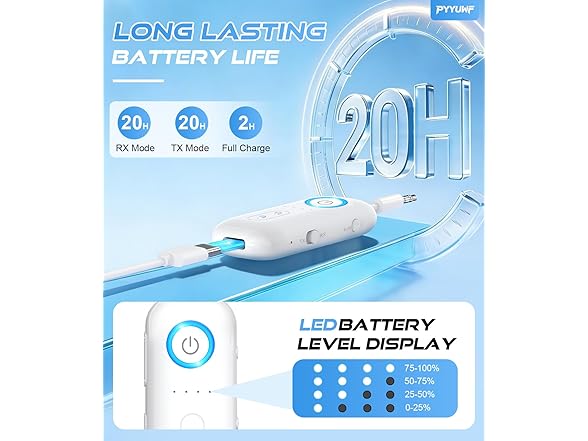 PYYUWF Bluetooth 5.4 Transmitter Receiver