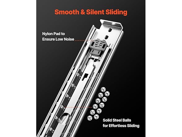 Heavy Duty Drawer Slides 52 Inch 500 lb