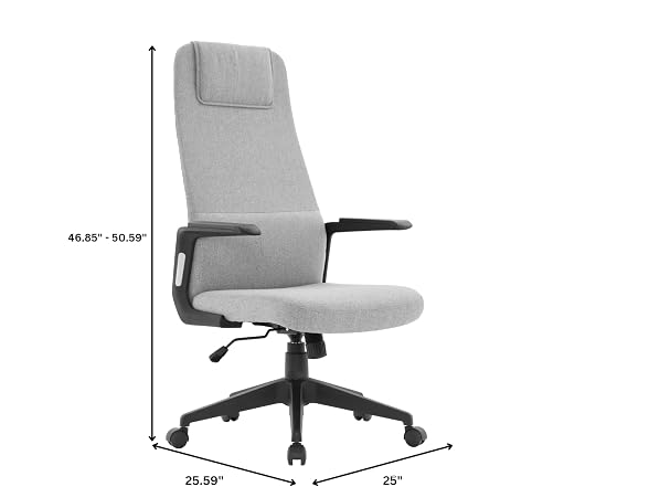 LeisureMod Ergonomic High-Back Office Chair