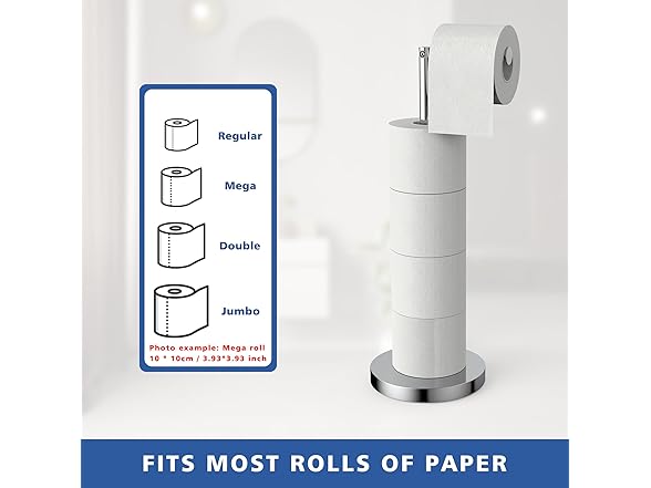 LHYMJRY Free Standing Toilet Paper Rack