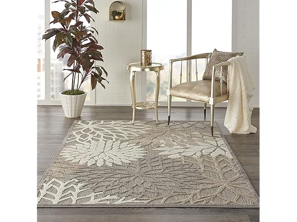 Nourison Home Aloha 6' x 9' Natural Outdoor Rug