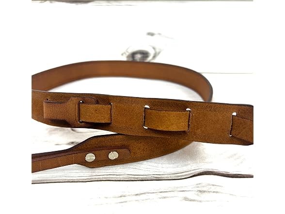 Walker And Williams 100% Grain Leather Mandolin Strap