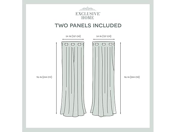 EXCLUSIVE HOME Chateau Striped Curtain Panel Pair