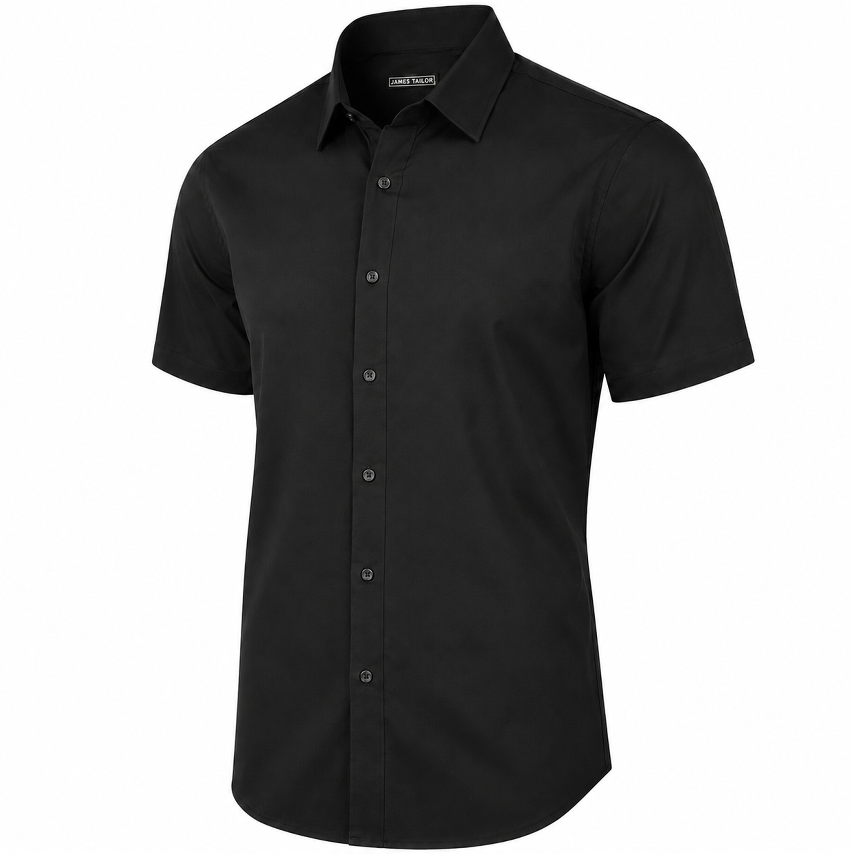 Mens S/S Stretch Dress Shirt - Gallery 19