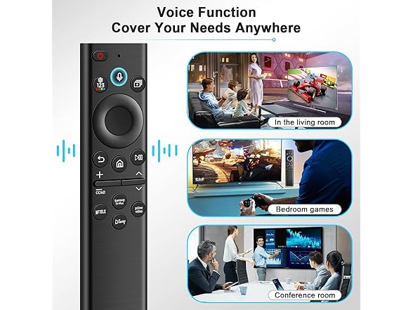 Voice Remote for Samsung Frame/Serif/QLED 4K 8K Smart TVs