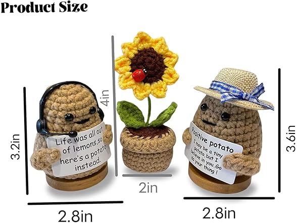 SILEAGEO Mini Funny Positive Potato