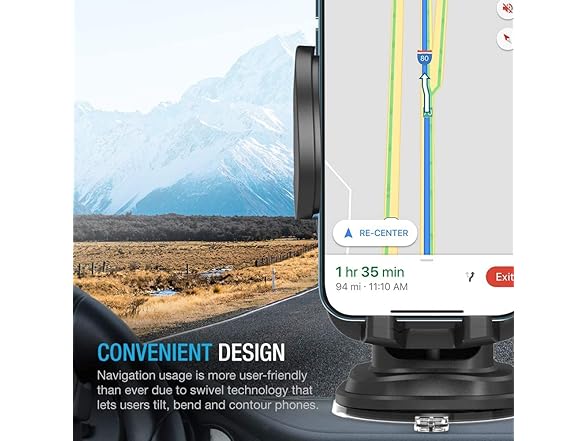 MAXBOOSTPOWER Car Phone Holder Mount for