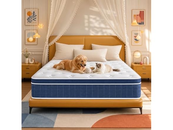 CorePillow Queen 12" Medium Firm Hybrid Mattress