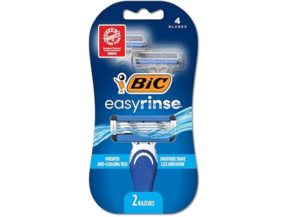 BIC EasyRinse Anti-Clogging Razor