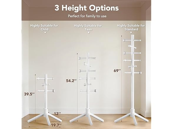 ACIPENSER Freestanding Coat Rack