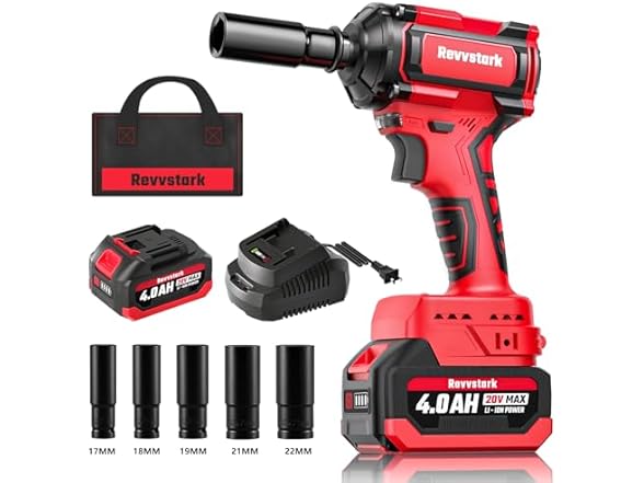 Revvstark Impact Wrench, Max Torque 400