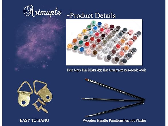 Artmaple Paint by Number for Adults Snake